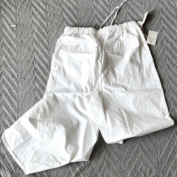 Aritzia Pants - Aritzia Little Moon White Cotton Pants Medium Long